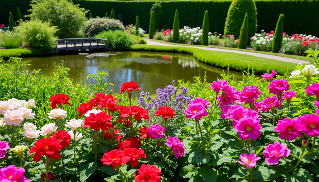 geranium en fleur