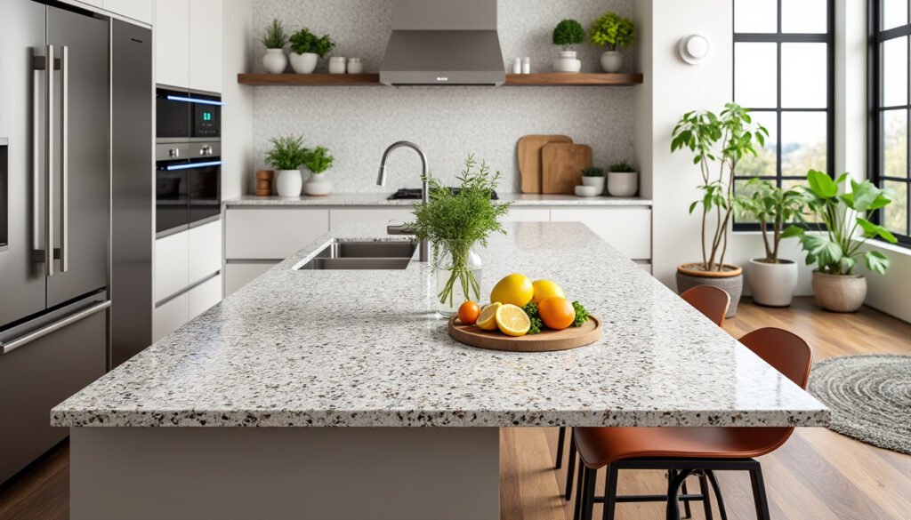 découvrez comment le plan de travail terrazzo peut métamorphoser votre cuisine en un espace élégant et moderne. alliant esthétique unique et durabilité, ce matériau tendance apporte une touche d'originalité à votre décoration. ne manquez pas cette opportunité d'élever le style de votre intérieur!