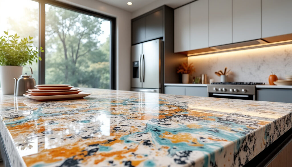 découvrez les avantages du terrazzo pour votre plan de travail : esthétique unique, durabilité exceptionnelle et entretien facile. transformez votre cuisine ou salle de bain avec ce matériau tendance qui allie style et fonctionnalité !