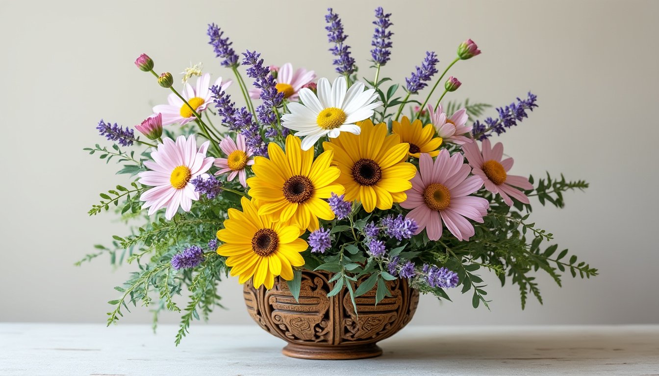 bouquet avec paquerette