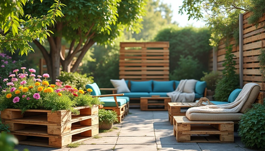 explorez les nombreuses possibilités d'utilisation des palettes en bois dans votre décor et vos projets de bricolage. apprenez à transformer ces structures polyvalentes en meubles, jardinières, et bien plus encore, tout en alliant créativité et durabilité.