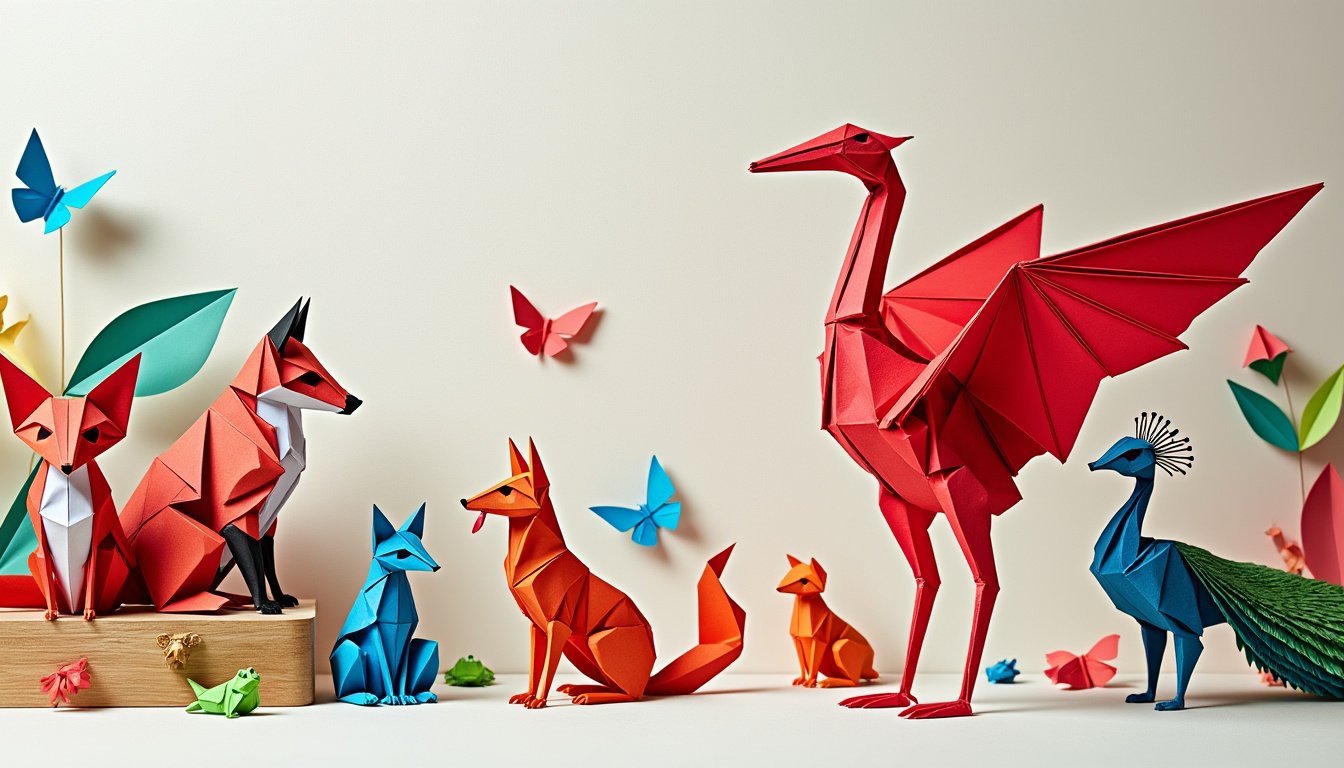 découvrez l'univers fascinant de l'origami et apprenez à transformer une simple feuille de papier en magnifiques animaux. que vous soyez débutant ou expert, plongez dans cet art japonais traditionnel qui stimule la créativité et la concentration. suivez nos tutoriels étape par étape et révélez le maître plieur qui sommeille en vous!