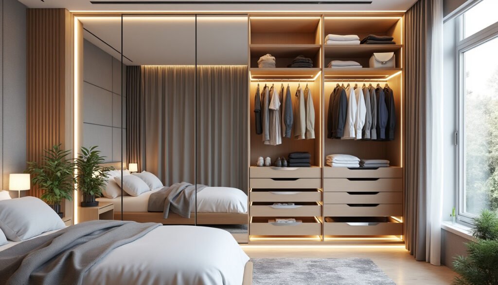 découvrez l'armoire miroir intégrée, l'alliée parfaite pour maximiser votre espace en 2025. alliant design moderne et fonctionnalité, elle offre une solution pratique pour organiser vos affaires tout en ajoutant une touche élégante à votre intérieur. ne manquez pas cette opportunité d'optimiser votre rangement avec style !