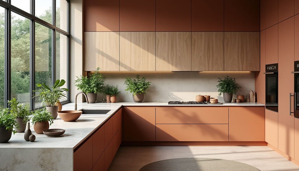 Découvrez comment intégrer des teintes terreuses et naturelles dans votre cuisine moderne pour créer une ambiance chaleureuse et accueillante. Explorez des idées de décoration, des palettes de couleurs et des matériaux qui allient élégance contemporaine et confort naturel.
