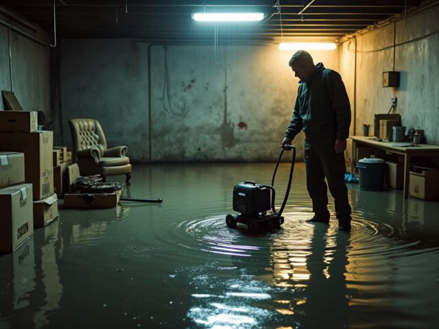 Comment vider l’eau dans une cave suite à une innondation ?