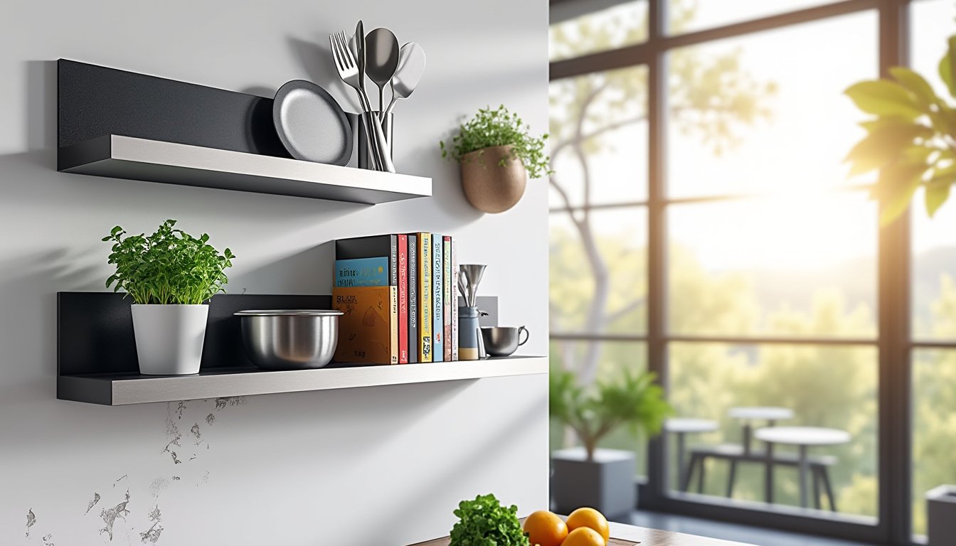 découvrez l'étagère magnétique murale, la solution idéale et tendance pour optimiser votre espace de vie. alliant design moderne et fonctionnalité, elle vous permet d'organiser vos objets tout en ajoutant une touche décorative à votre intérieur.