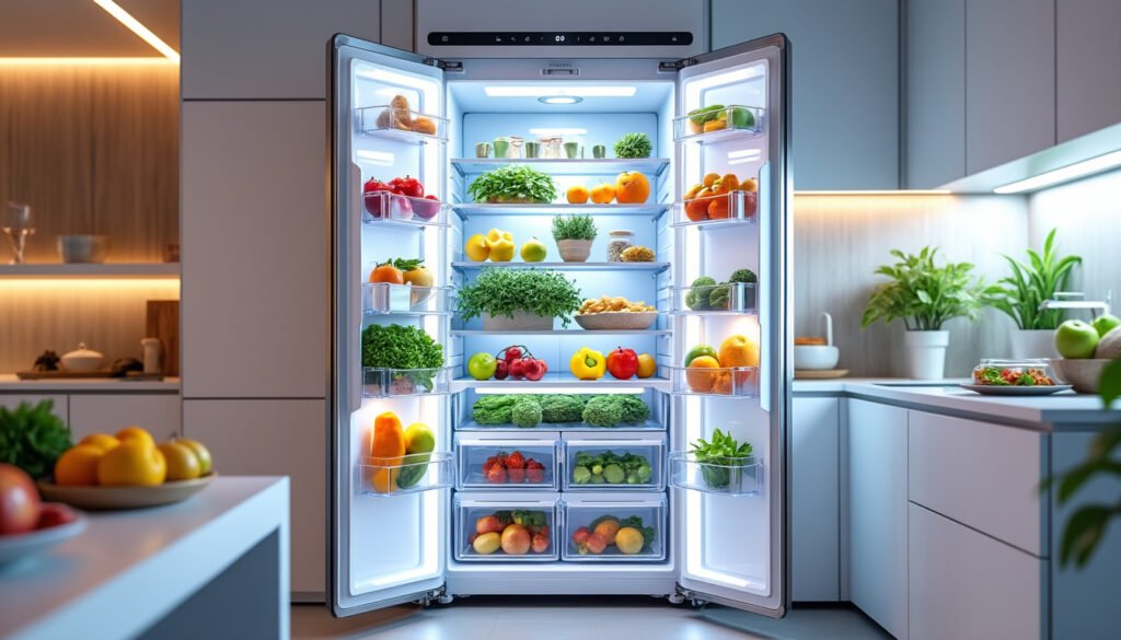 découvrez le frigo transparent intelligent qui transforme la manière dont vous conservez vos aliments. avec des fonctionnalités innovantes et un design moderne, gardez vos produits frais tout en ajoutant une touche de style à votre cuisine.