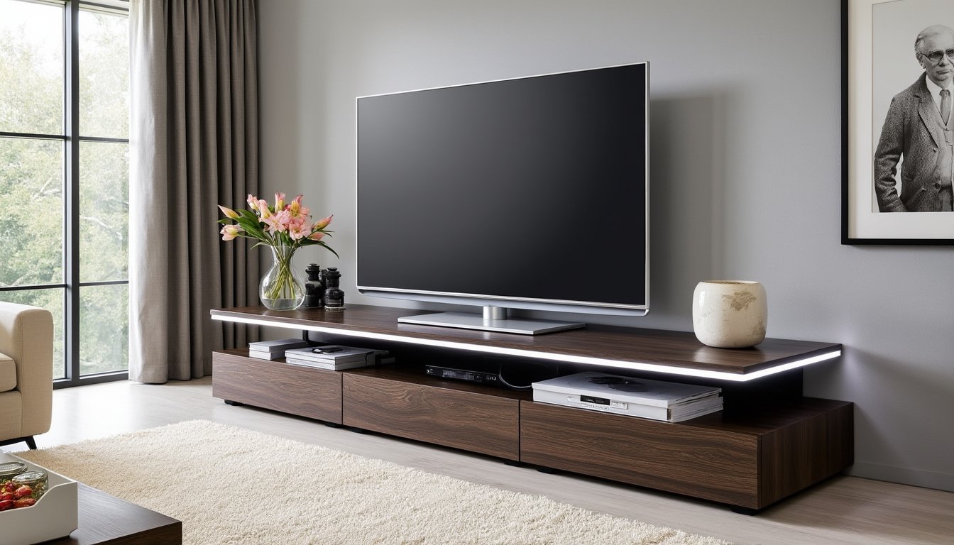découvrez les avantages d'un meuble tv pivotant pour votre salon : gain d'espace, flexibilité d'angle de vision et design moderne. transformez votre espace de vie avec un mobilier pratique et esthétique qui s'adapte à vos besoins.