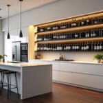 Range-bouteilles mural : l’astuce pour optimiser votre espace de cuisine en 2025
