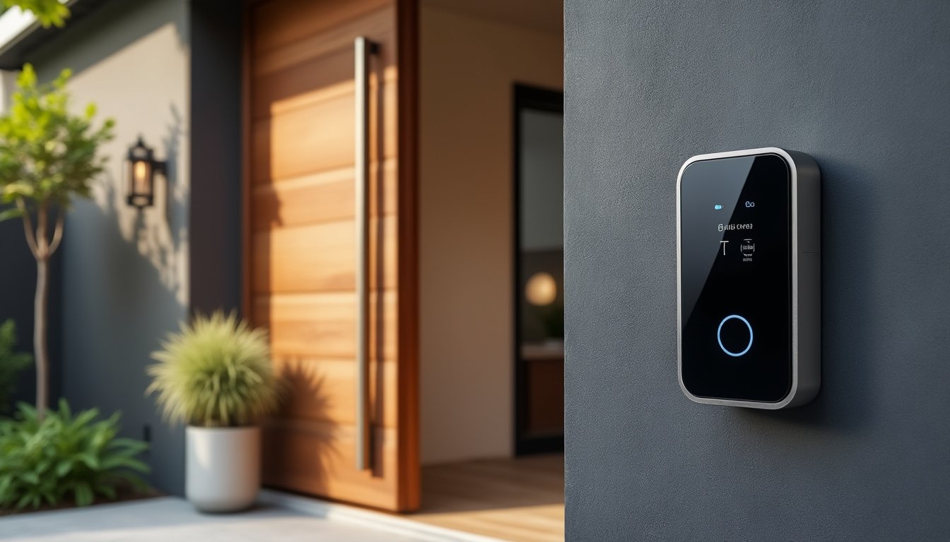 découvrez notre sonnette connectée au design élégant, alliant esthétisme et sécurité pour votre domicile. surveillez l'entrée de votre maison avec style grâce à cette technologie moderne qui allie confort et fonctionnalité.