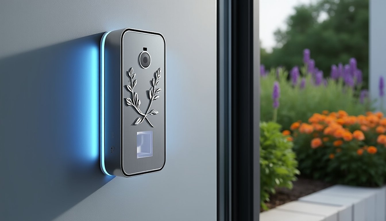 découvrez notre sonette connectée au design élégant, alliant harmonieusement esthétique moderne et sécurité optimale pour votre maison. surveillez l'entrée de votre domicile tout en ajoutant une touche de style.