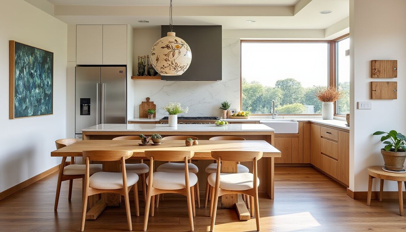 Découvrez comment apporter une touche chaleureuse à votre cuisine moderne en intégrant des teintes terreuses et naturelles. Explorez des astuces de décoration, des choix de matériaux et des conseils pratiques pour créer un espace accueillant et harmonieux, alliant esthétique contemporaine et ambiance chaleureuse.