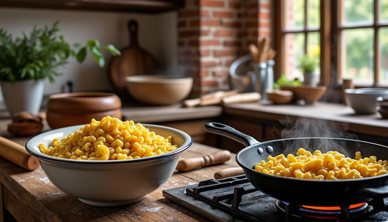 découvrez la méthode parfaite pour cuire des spätzle maison avec notre guide complet. apprenez des astuces et techniques pour obtenir des pâtes moelleuses et savoureuses, idéales pour accompagner vos plats préférés.