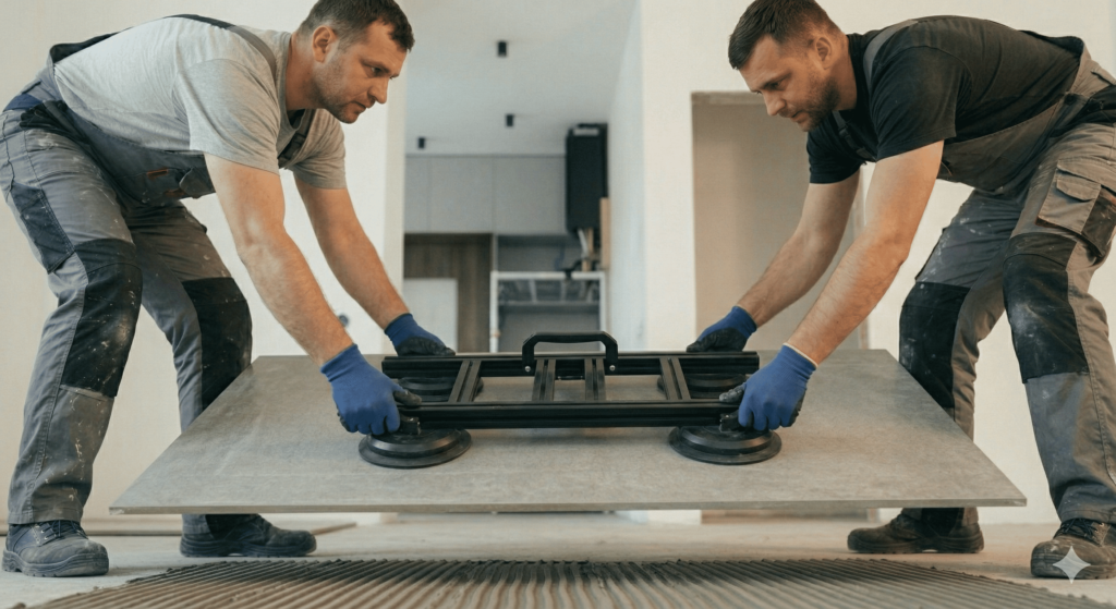 La Manutention aux Ventouses pour des grand carreaux
