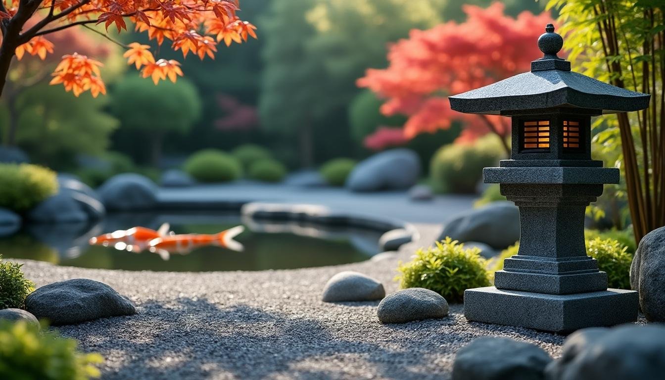 découvrez comment une lanterne japonaise en granit peut transformer votre jardin en un havre de paix. un élément décoratif alliant tradition et élégance, idéal pour sublimer vos espaces extérieurs avec une touche zen.
