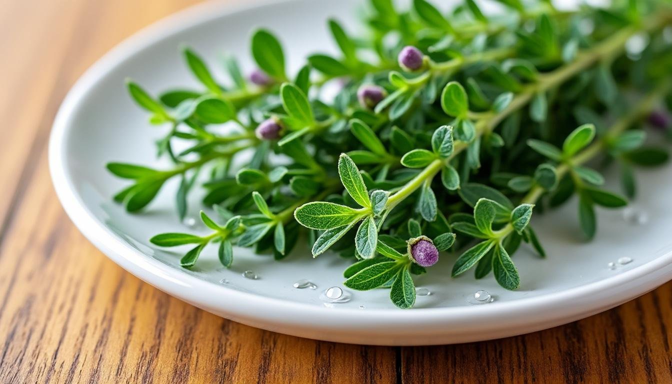 découvrez les multiples bienfaits du thym, une herbe aromatique précieuse pour votre santé et vos plats. apprenez comment intégrer le thym dans votre cuisine pour ses propriétés antiseptiques, antioxydantes et son goût unique qui rehausse vos recettes.