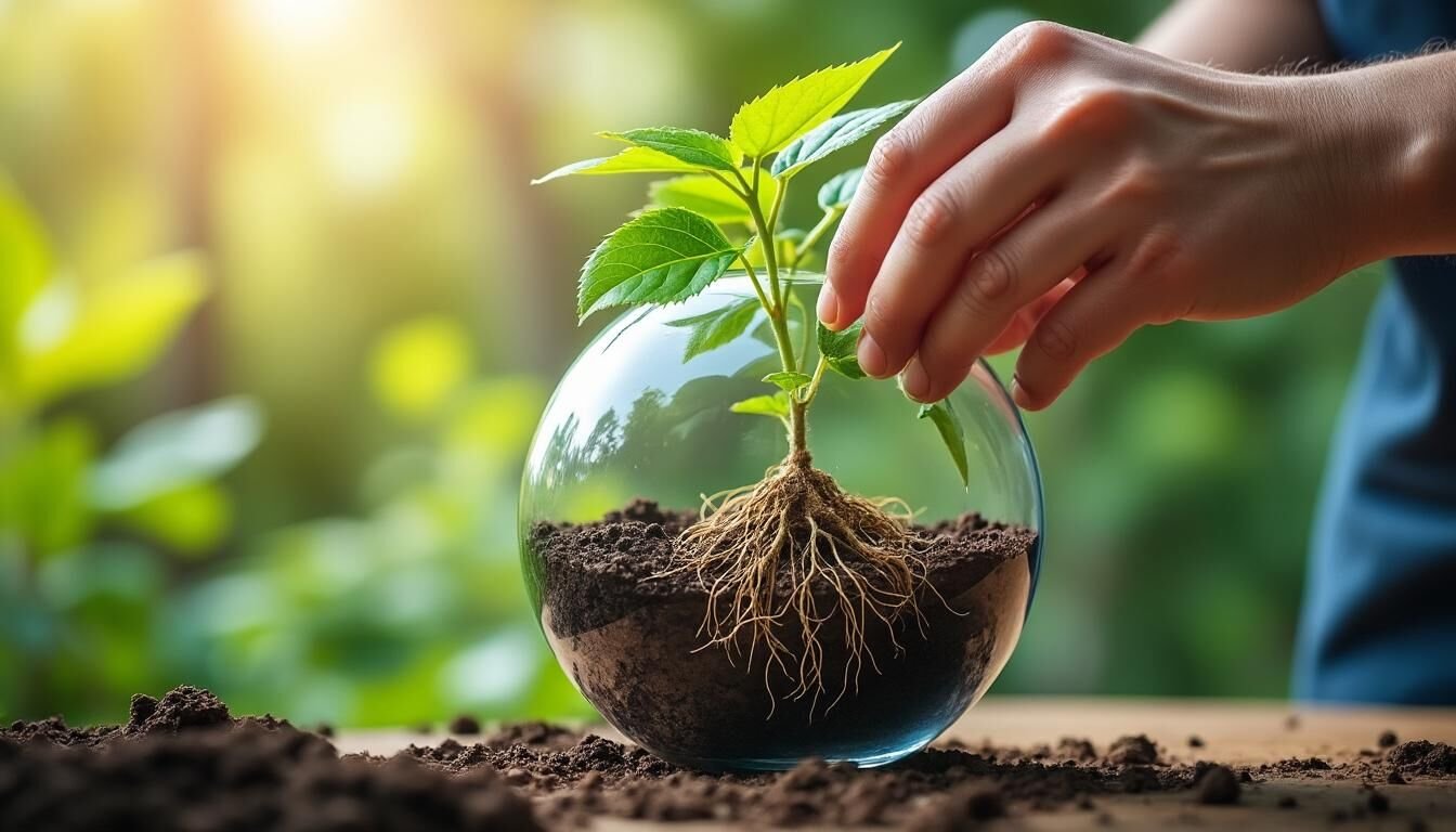 TUTO KOKEDAMA étape par étape. Mise en place de la plante