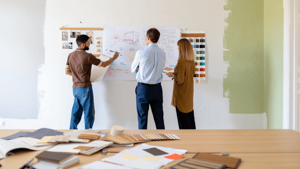 coordination pour des travaux interieur