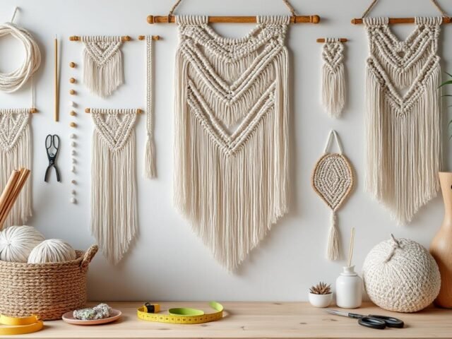 Décoration murale en macramé : DIY pas à pas