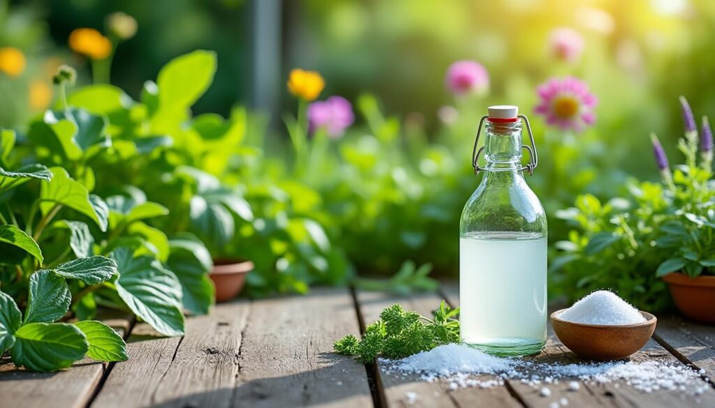 découvrez comment utiliser un désherbant naturel à base de vinaigre et de sel pour éliminer les mauvaises herbes efficacement. apprenez les recettes, les conseils de sécurité et les astuces pour maximiser son efficacité dans votre jardin.