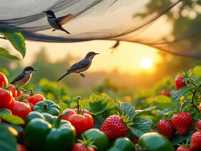 Filet anti-oiseaux : comment protéger vos fruits et légumes