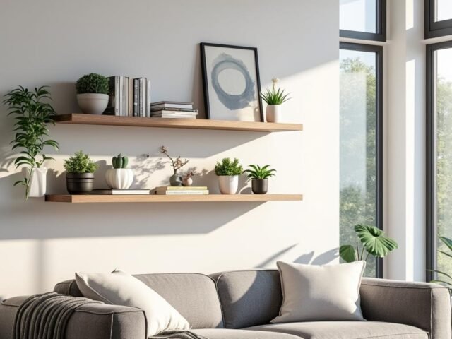 Fixer une étagère sans percer : astuces astucieuses et efficaces