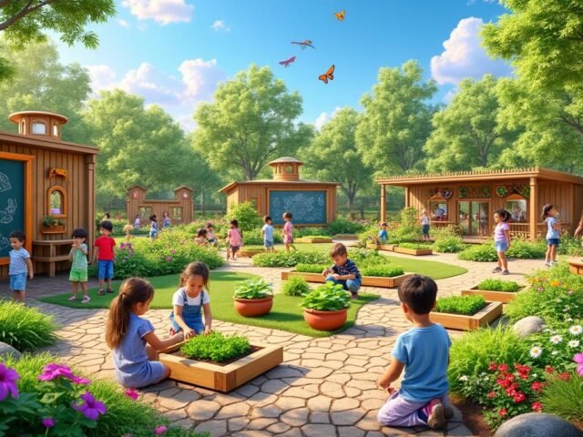 Jardin pédagogique pour enfants : idées ludiques et éducatives