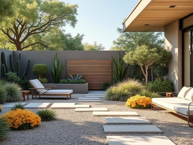 Jardin sec sans entretien : guide pour un extérieur design et facile