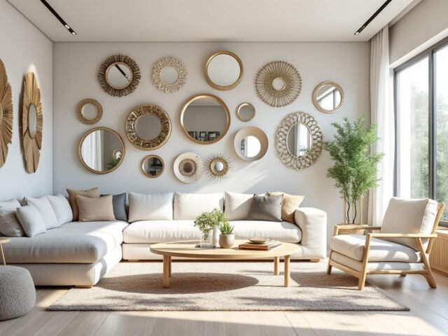 Miroirs déco : où les placer pour agrandir l’espace