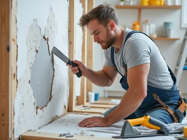 Réparer une cloison placo abîmée : solutions durables