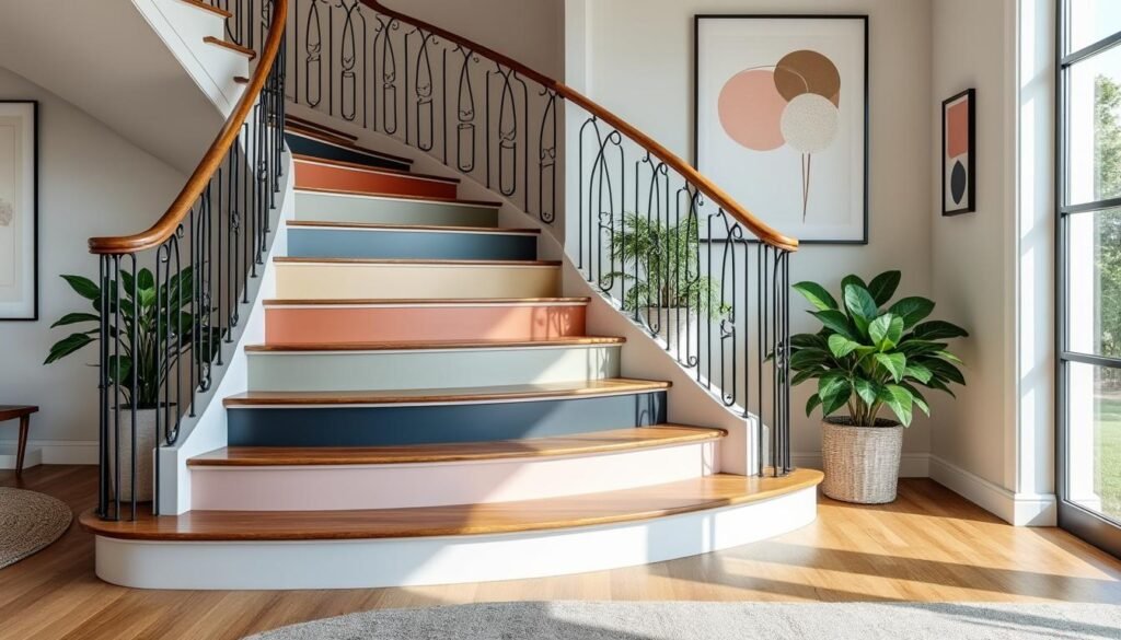 découvrez nos idées déco pour repeindre votre escalier. explorez les différents types de peinture adaptés pour transformer cet espace clé de votre maison en une œuvre d'art qui allie style et praticité.