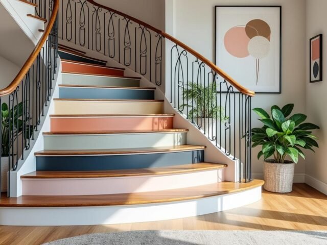Repeindre un escalier : idées déco et types de peinture