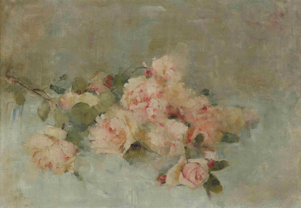 fleur et peinture