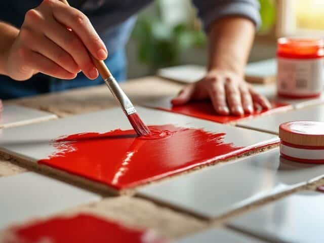 Comment peindre sur du carrelage sans dégoulinure ?