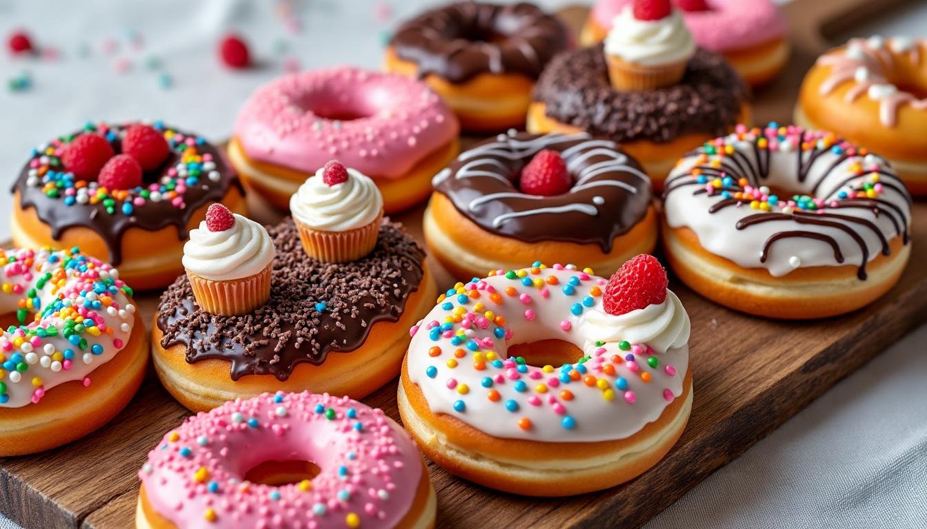 savourez une large sélection de donuts artisanaux et découvrez les gourmandises uniques de la maison du donut. des créations fraîches et originales vous attendent pour une expérience sucrée inoubliable !