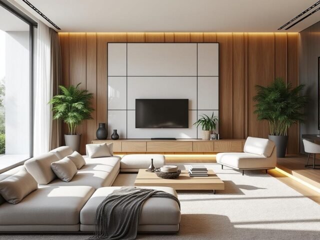 Des murs revisités pour un espace agrandi