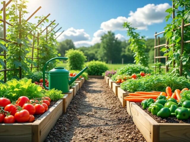 Potager en carrés : méthode, plan et astuces pratiques