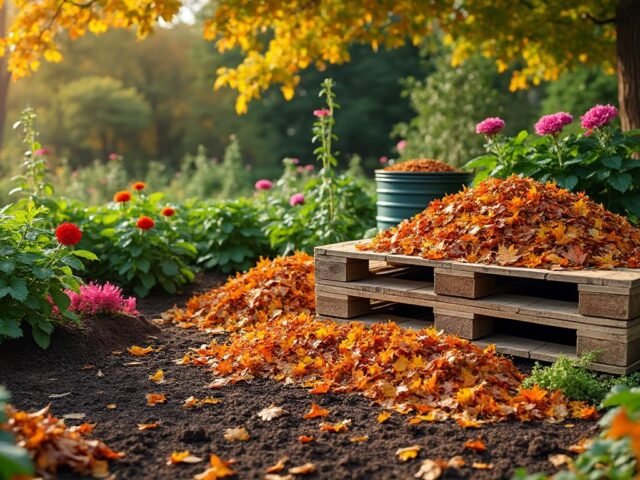Recycler les feuilles mortes : idées écologiques pour un jardin durable