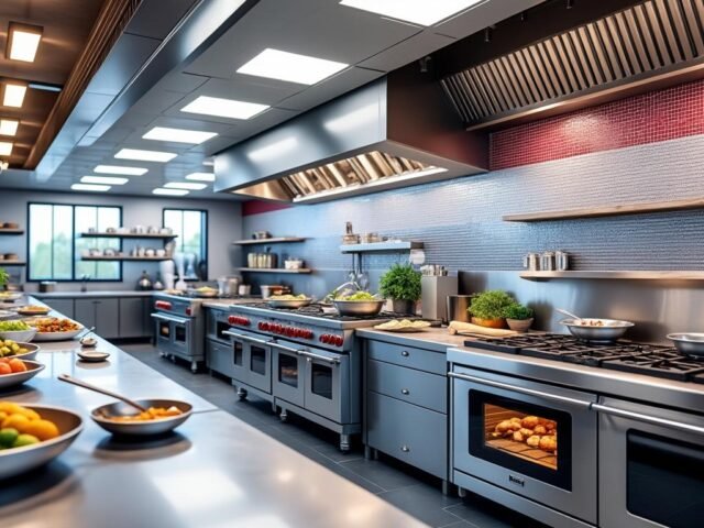 Revêtement mural pour cuisine professionnelle