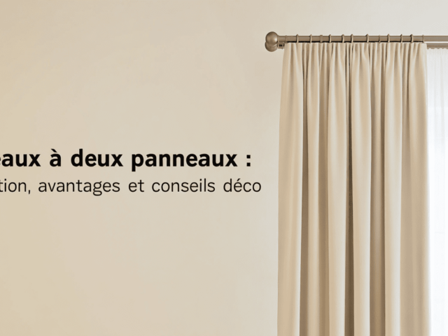 Rideaux à deux panneaux : définition, avantages et conseils déco