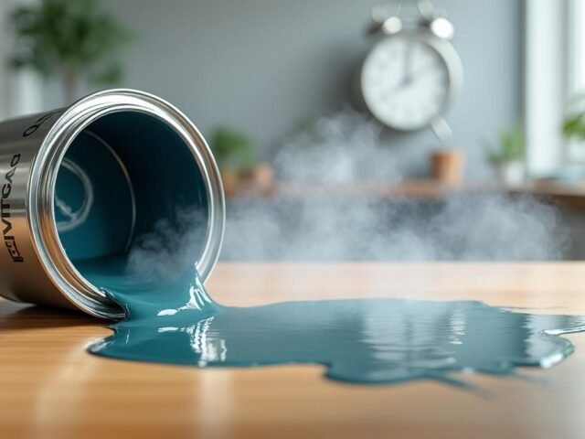 La peinture glycero  est toxique combien de temps ?