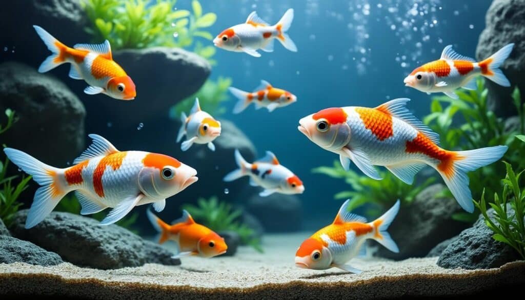 découvrez le guide ultime des poissons japonais idéaux pour votre aquarium d'eau froide, avec des conseils d'entretien et de sélection pour un bassin harmonieux et vivant.