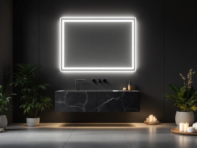 Le miroir led qui métamorphose votre salle de bain sombre en spa de luxe