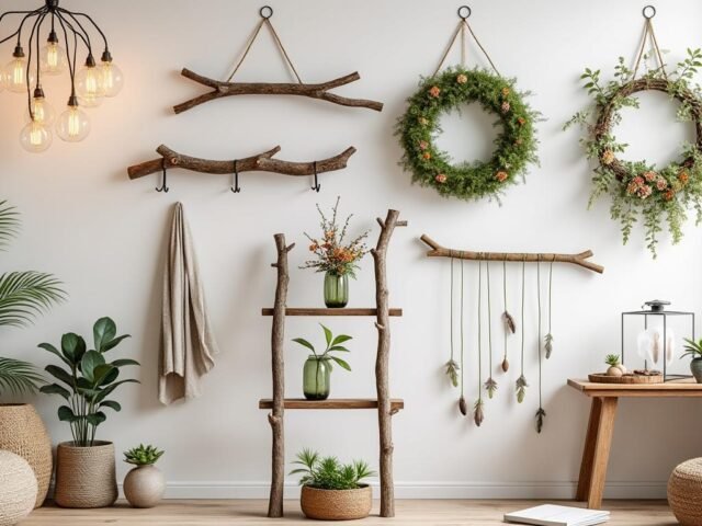 10 idées originales pour décorer avec des branchages naturels