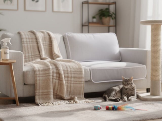 5 méthodes simples pour protéger votre canapé des griffures de chat