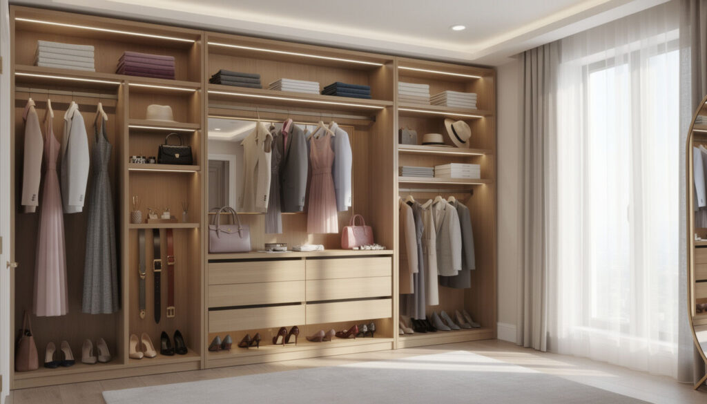 Créez un dressing sur mesure qui reflète parfaitement vos goûts et votre style. Concevez votre espace de rangement personnalisé selon vos envies et optimisez chaque centimètre de votre intérieur.