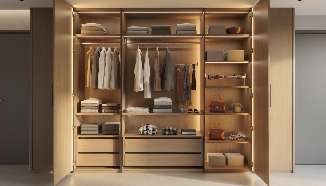 Créez un dressing sur-mesure qui reflète parfaitement vos goûts et vos besoins. Personnalisez chaque détail pour un espace rangement unique et fonctionnel.