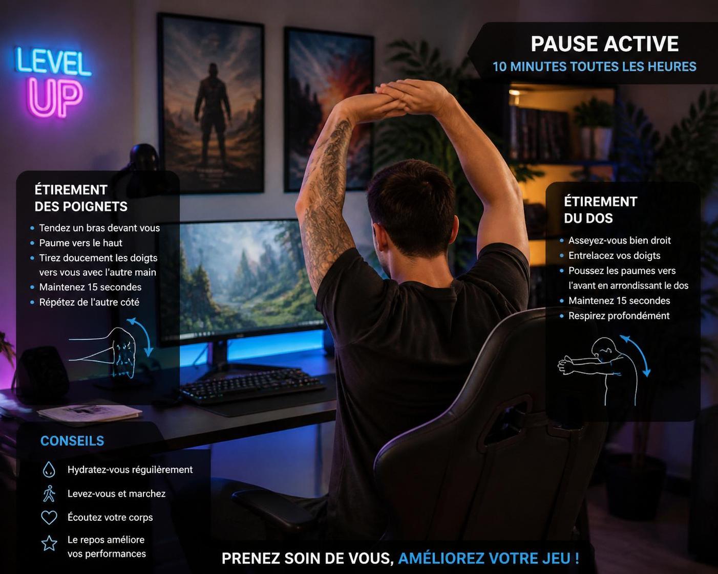 découvrez des conseils essentiels pour prévenir les troubles musculo-squelettiques chez les joueurs de gaming et préserver leur santé à long terme.
