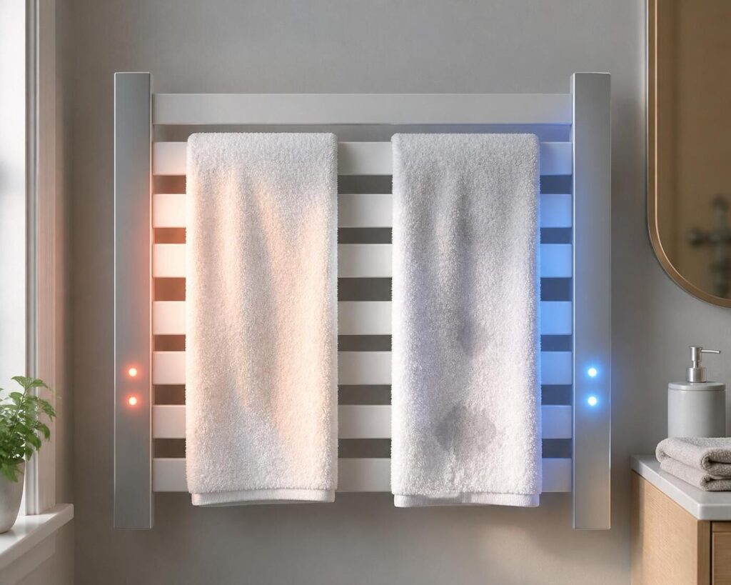 seche-serviettes-design dans salle de bain