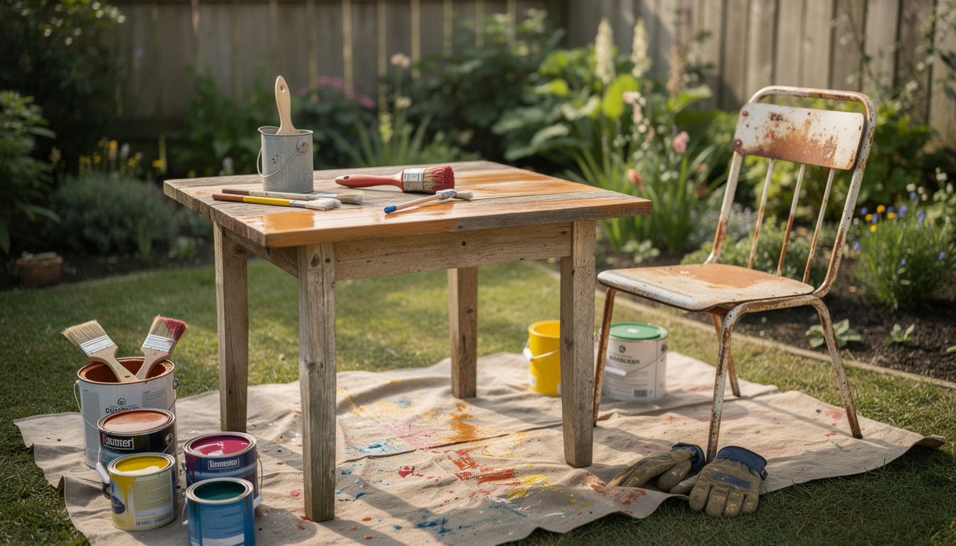 découvrez les meilleures peintures pour mobilier de jardin et choisissez la solution extérieure idéale pour protéger et sublimer vos meubles en plein air.